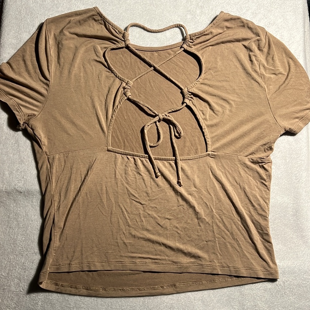 Mixed Threads laced up cami